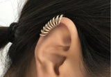 Silver Punk Rock Ear Cuffs 925 Sterling Silver Clip Earrings