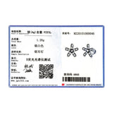 925 Silver Flower Stud Earrings CZ Vintage Jewelry