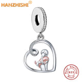 925 Sterling Silver Cat Dangle Beads Charms for Bracelet