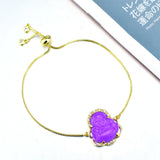 Religious Copper Zircon Crystal Bracelet Maitreya Pink Jade Buddha Bracelet