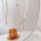 14k Gold Plated Freshwater Pearl Necklace for Lady