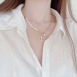 14k Gold Plated Freshwater Pearl Necklace for Lady