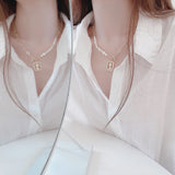 14k Gold Plated Freshwater Pearl Necklace for Lady