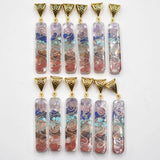 Colorful Amethysts Lapis Lazuli Charms Pendants 12pcs