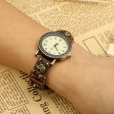 Skull Calf Watch Women Adjustable Bracelet Wristwatch