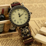 Skull Calf Watch Women Adjustable Bracelet Wristwatch