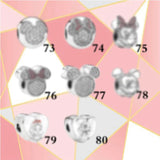 S925 Heart-shaped CZ Clip for Women's DIY Party Jewelry