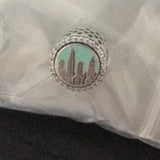 S925 Silver Empire State Building and Gerbera Flower High Jewelry