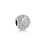S925 Sterling Silver Hollow Love Beaded Diamond Bracelet with Bee Charm