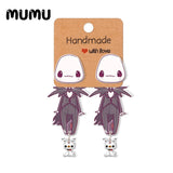 Sally & Jack Stud Earrings Nightmare Before Christmas Resin Acrylic Jewelry