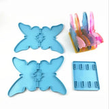 Silicone Mould Dried Flower Resin Craft DIY Butterfly Book Storage Rack Mold