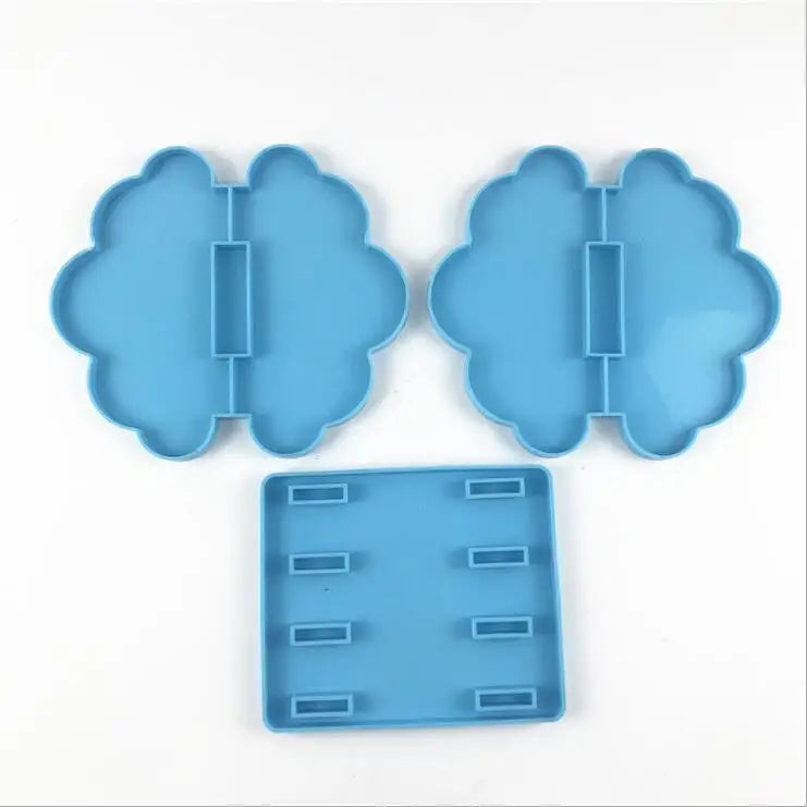 Silicone Mould Dried Flower Resin DIY Clouds Book Rack Mold