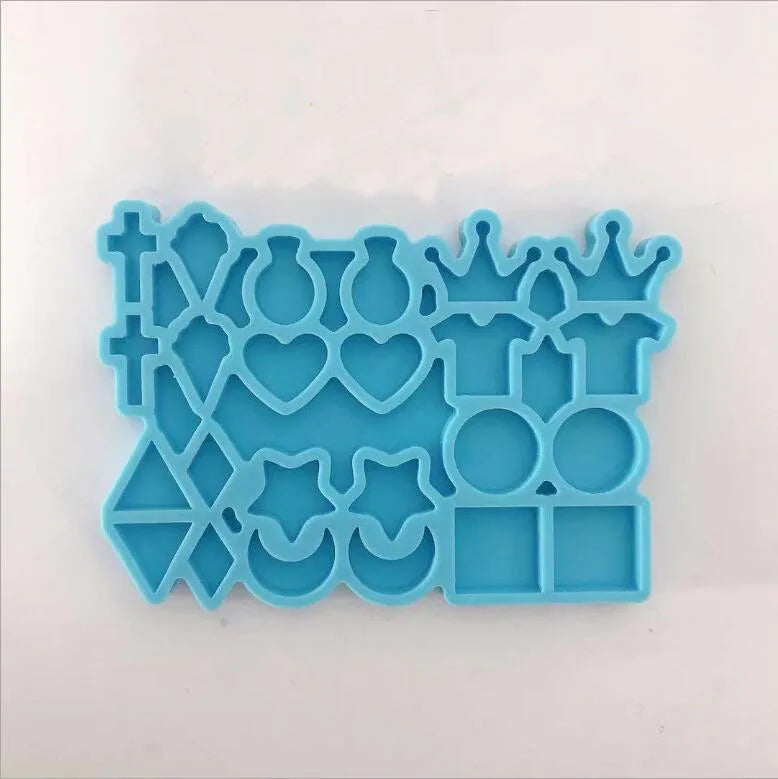 Silicone Mould Dried Flower Resin DIY Crown Earrings Collection