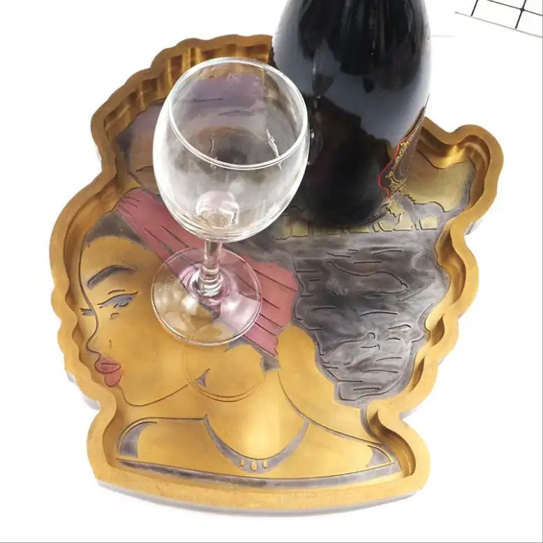 Silicone Mould Dried Flower Resin Decorative DIY Woman Head Coaster