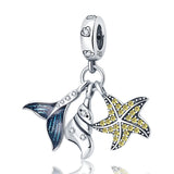 Silver Christmas Tree Charms Beads Bracelet Pendant DIY Jewelry