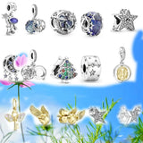 Silver Astronaut Galaxy Strap Charms Bead for Bracelets DIY Jewelry