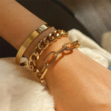 Nail Cuff Bracelet Carved Bangle for Women