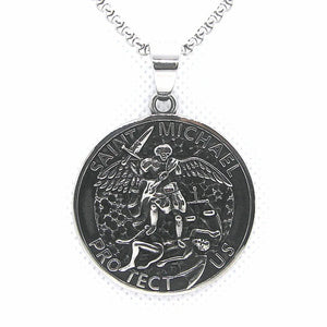 St Michael Pendant Stainless Steel Mens Pendant