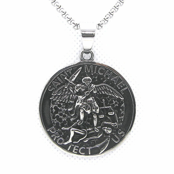 St Michael Pendant Stainless Steel Mens Pendant