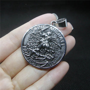St Michael Pendant Stainless Steel Mens Pendant