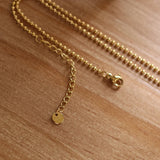Vintage Sunflower Pendant Necklace Stainless Steel Beads Chain