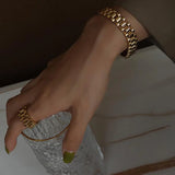Stainless Steel Plated Wristband Bracelets For Women