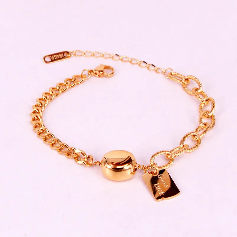Stainless Steel Good Luck Charm Bracelet for Women S10-508