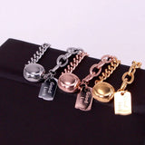 Stainless Steel Good Luck Charm Bracelet for Women S10-508