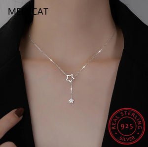 Tassel Pendant 925 Silver Necklace - Fine Jewelry