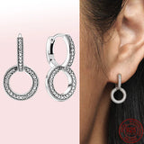 Heart & Conch Shell Earrings 925 Silver For Women Jewelry Gift