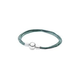 925 Sterling Silver DIY Bracelet - Blue/Pink/Red Charm Jewelry