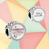 925 Silver Las Vegas Charm Gemstone for DIY Bracelet