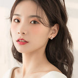 Cartoon Cheese Mouse Earrings Asymmetric Animal Stud Earrings