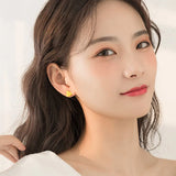 Cartoon Cheese Mouse Earrings Asymmetric Animal Stud Earrings