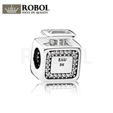 925 Silver Perfume Bottle Charm Beads Jewelry
