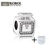 925 Sterling Silver Perfume Bottle Charm Beads Jewelry