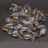Natural Stone Perfume Bottle Pendant Irregular Quartz DIY Necklace Accessory