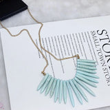 Pine Pendant Short Chain Necklace for Women XL0519