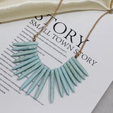 Pine Pendant Short Chain Necklace for Women XL0519