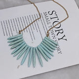 Pine Pendant Short Chain Necklace for Women XL0519