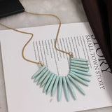 Pine Pendant Short Chain Necklace for Women XL0519
