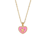 Y2K Heart Angle Pendant Necklace Women
