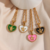 Y2K Heart Angle Pendant Necklace Women