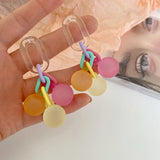 Summer Fresh Bubble Clip-on Earrings Acrylic Ball for Women Girl