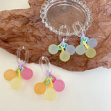 Summer Fresh Bubble Clip-on Earrings Acrylic Ball for Women Girl