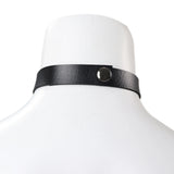 Leather Collar Asymmetry Chain Punk Hip Hop Necklace Women Party