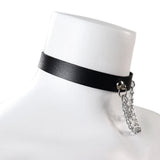 Leather Collar Asymmetry Chain Punk Hip Hop Necklace Women Party