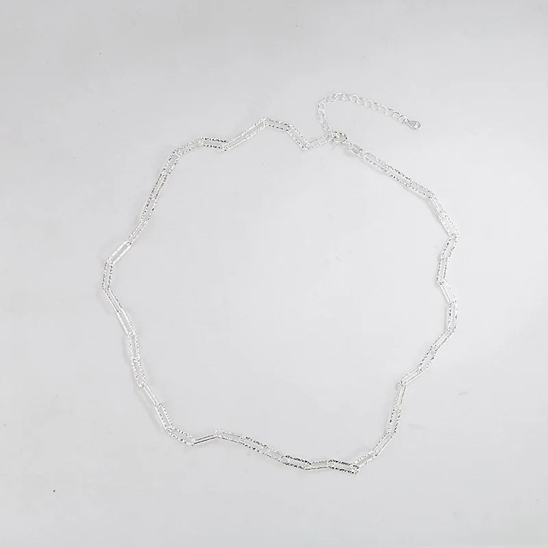 Fairy Sparkling Necklace S925 Sterling Silver Cold Wind Clavicle Chain