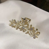 Flower Rhinestone Shark Clip Hairpin Headdress Hair Accessories