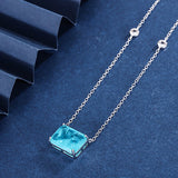 Vintage Ruby Emerald Paraiba Tourmaline Gemstone Pendant Necklace